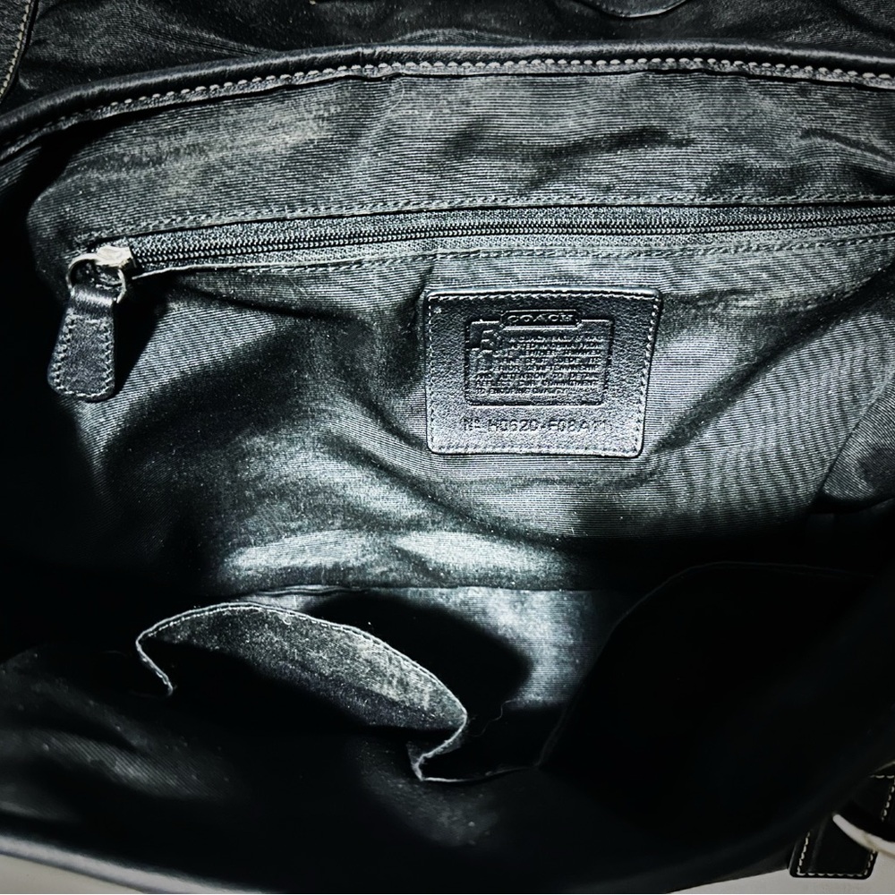 Vintage Y2K Coach tote bags Black Leather shoulder bag❌70% OFF SALE❌ make offer - Picture 10 of 17